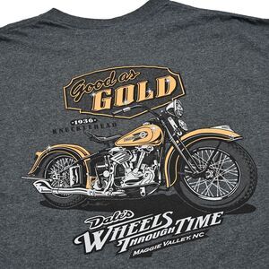 Harley‎ Davidson 1936 Knucklehad Motorcycle T Shirt Men's XL Gray Classic